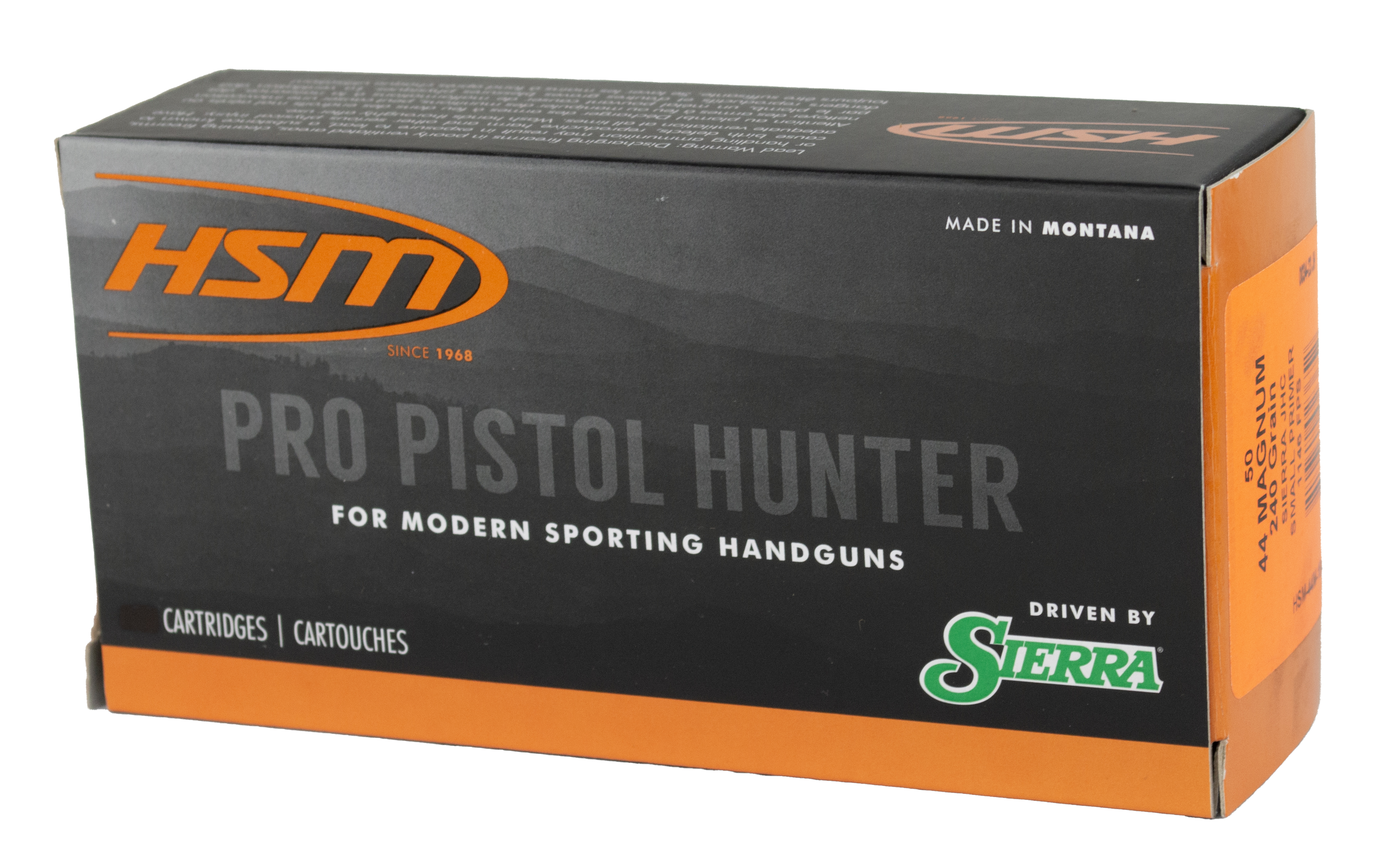 HSM PRO PISTOL 44MAG 240GR JHC 50/10 - Ammunition